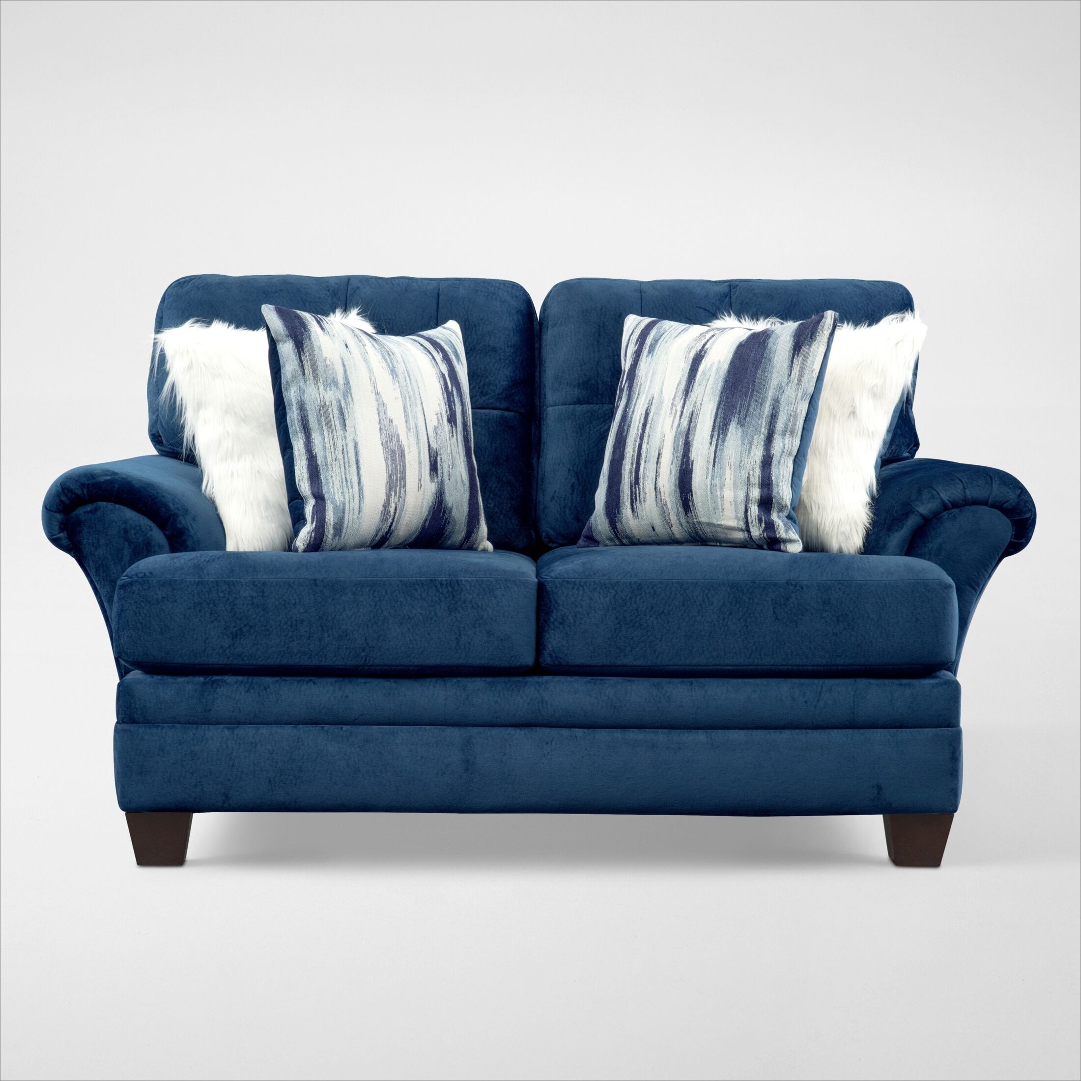 Blue couch deals value city