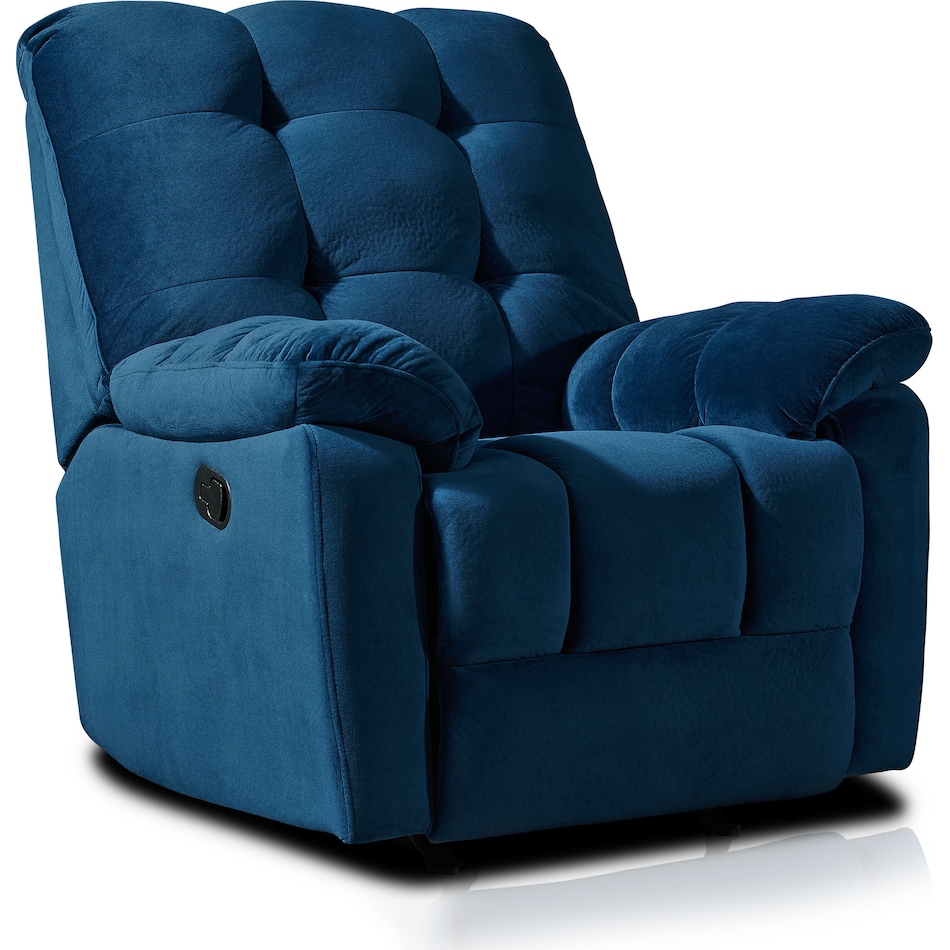 cordelle blue recliner   