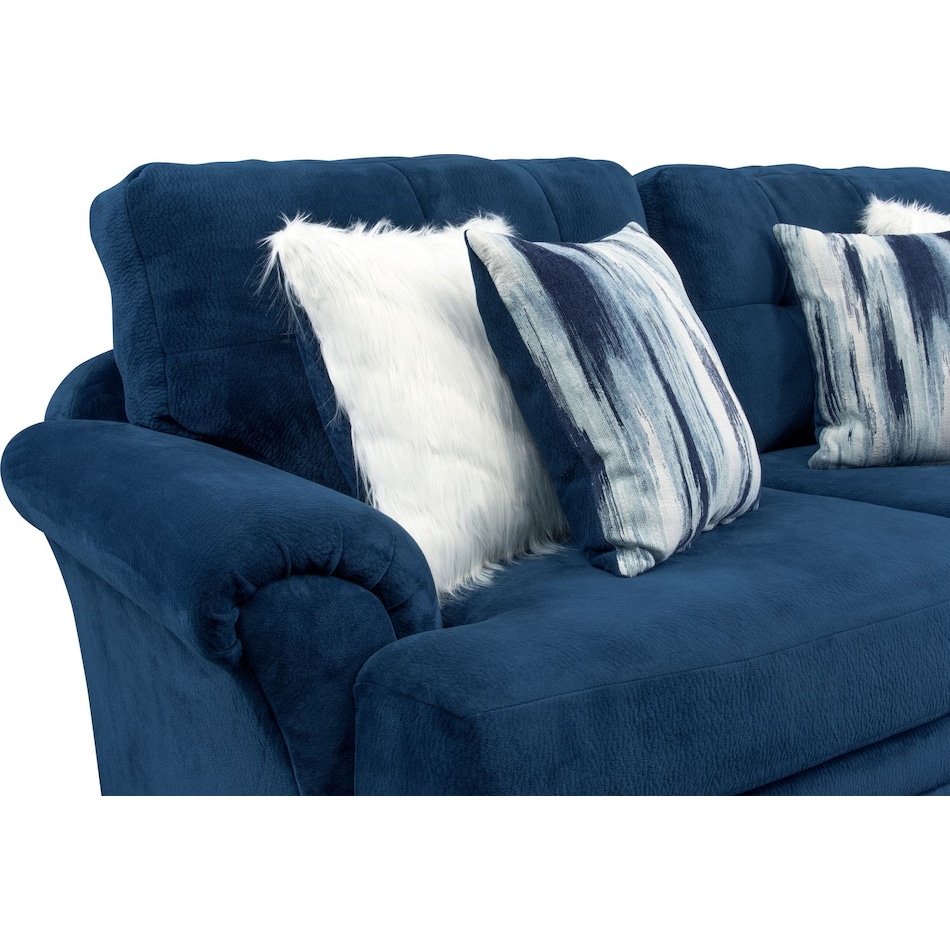 cordelle blue sofa   