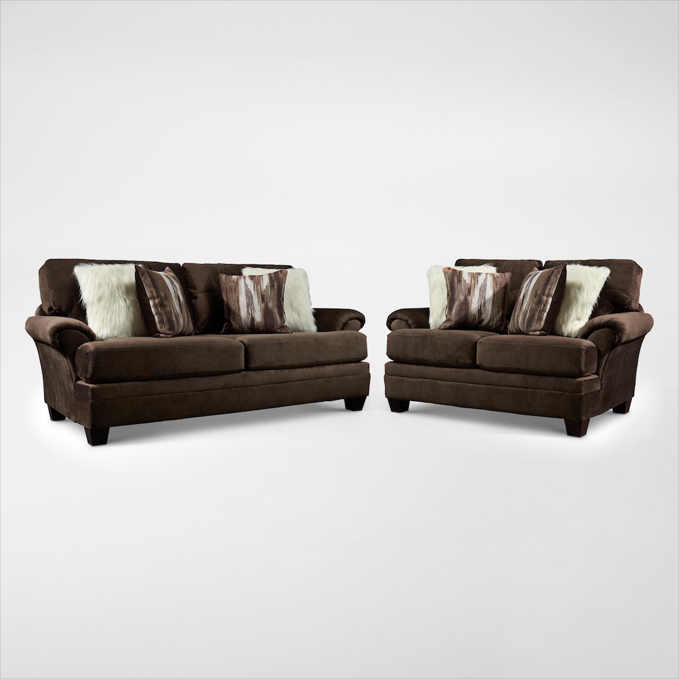 cordelle dark brown  pc living room   