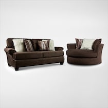 cordelle dark brown  pc living room   