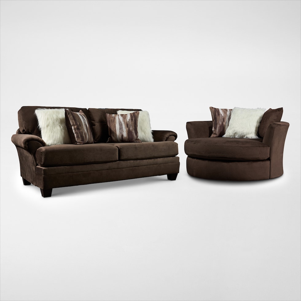 cordelle dark brown  pc living room   