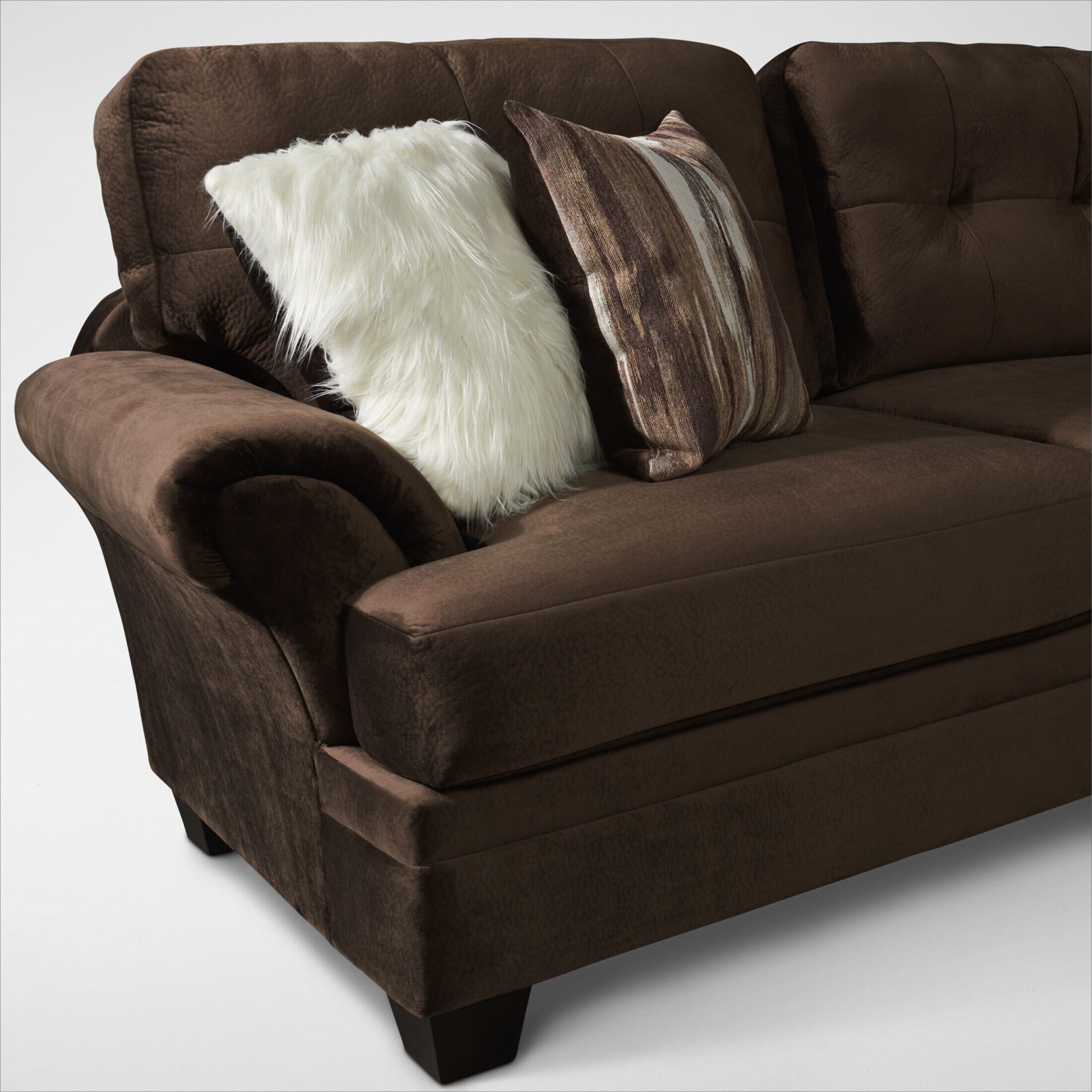 Cordelle swivel chair discount with faux fur pillows