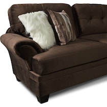 cordelle dark brown  pc sectional   