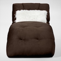 cordelle dark brown chaise   