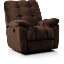 cordelle dark brown recliner   