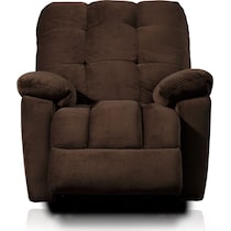cordelle dark brown recliner   