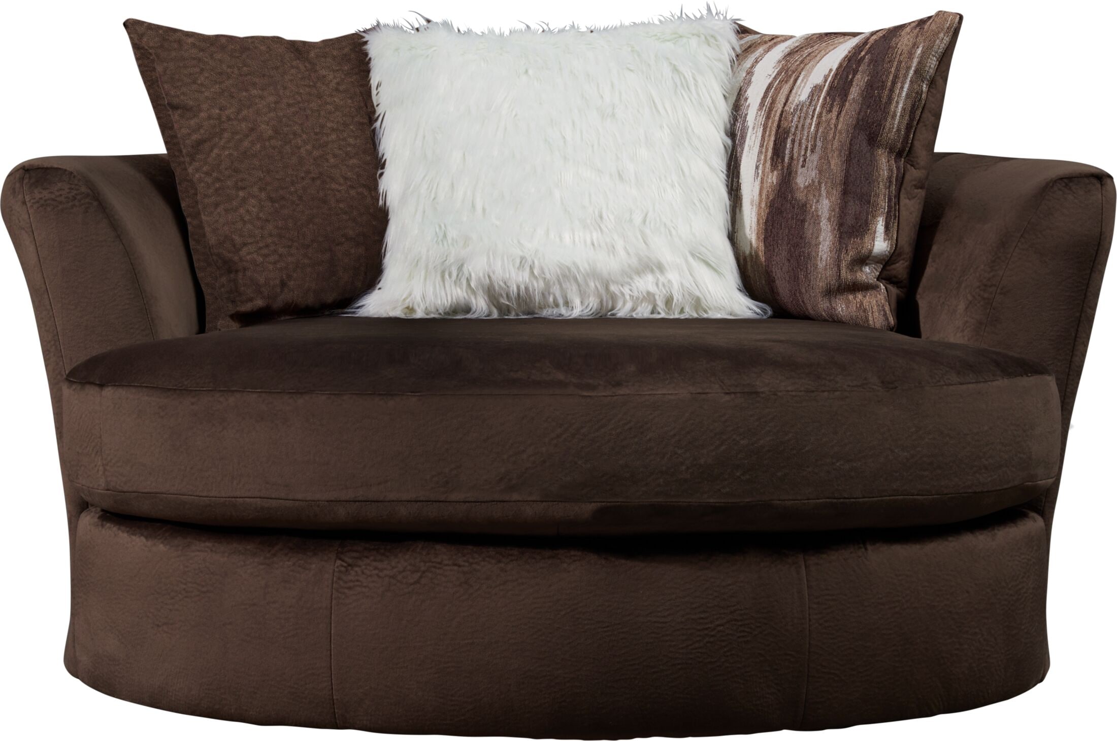 Chocolate swivel chair new arrivals