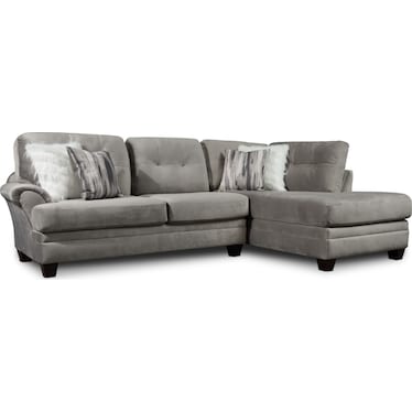 Cordelle 2-Piece Sectional with Chaise and Swivel Chair Set