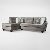 cordelle gray  pc sectional and ottoman   