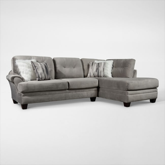 Cordelle 2 Piece Sectional With Chaise Value City Furniture And