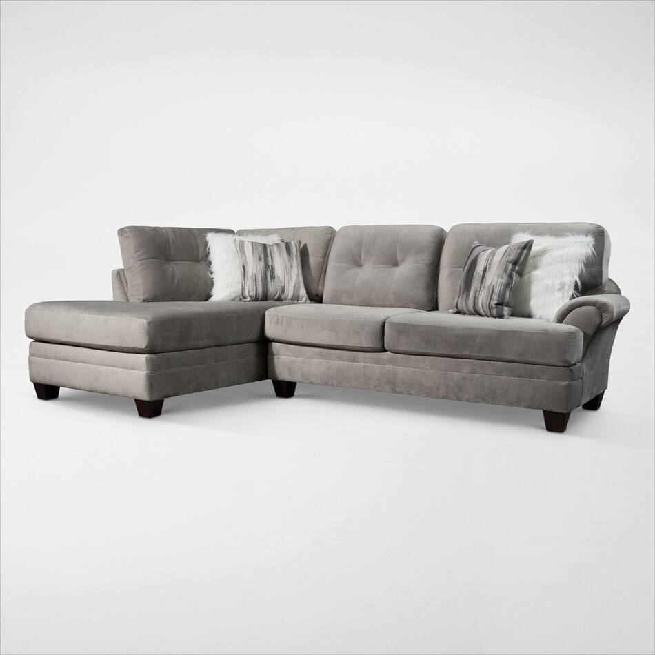 Cordelle 2-Piece Sectional and Manual Recliner | Value City Furniture