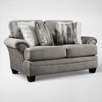 cordelle gray loveseat   