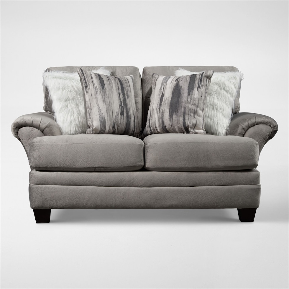 cordelle gray loveseat web   