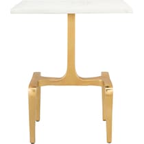 cordley white gold side table   