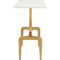 cordley white gold side table   