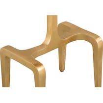 cordley white gold side table   