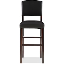 corey dark brown bar stool   