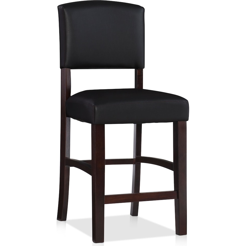 corey dark brown counter height stool   