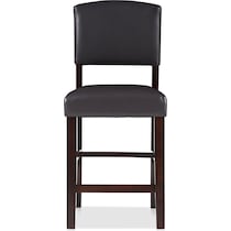 corey dark brown counter height stool   