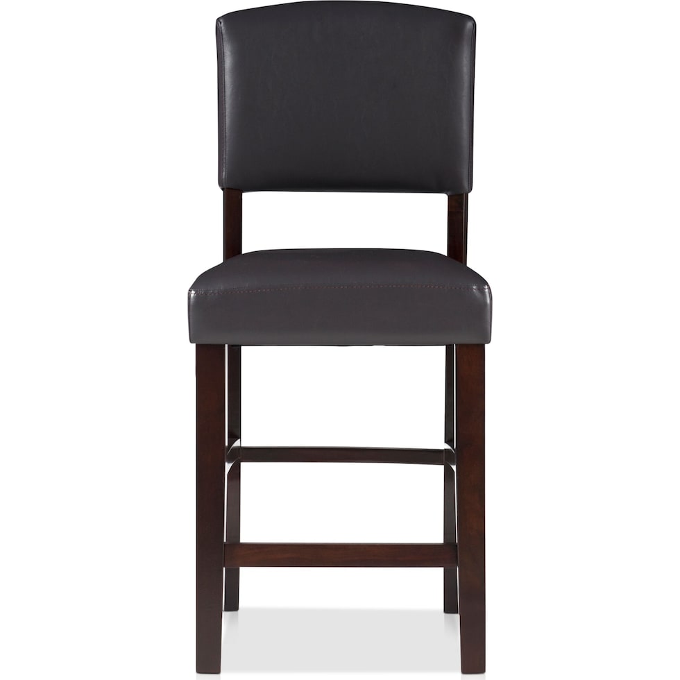 corey dark brown counter height stool   