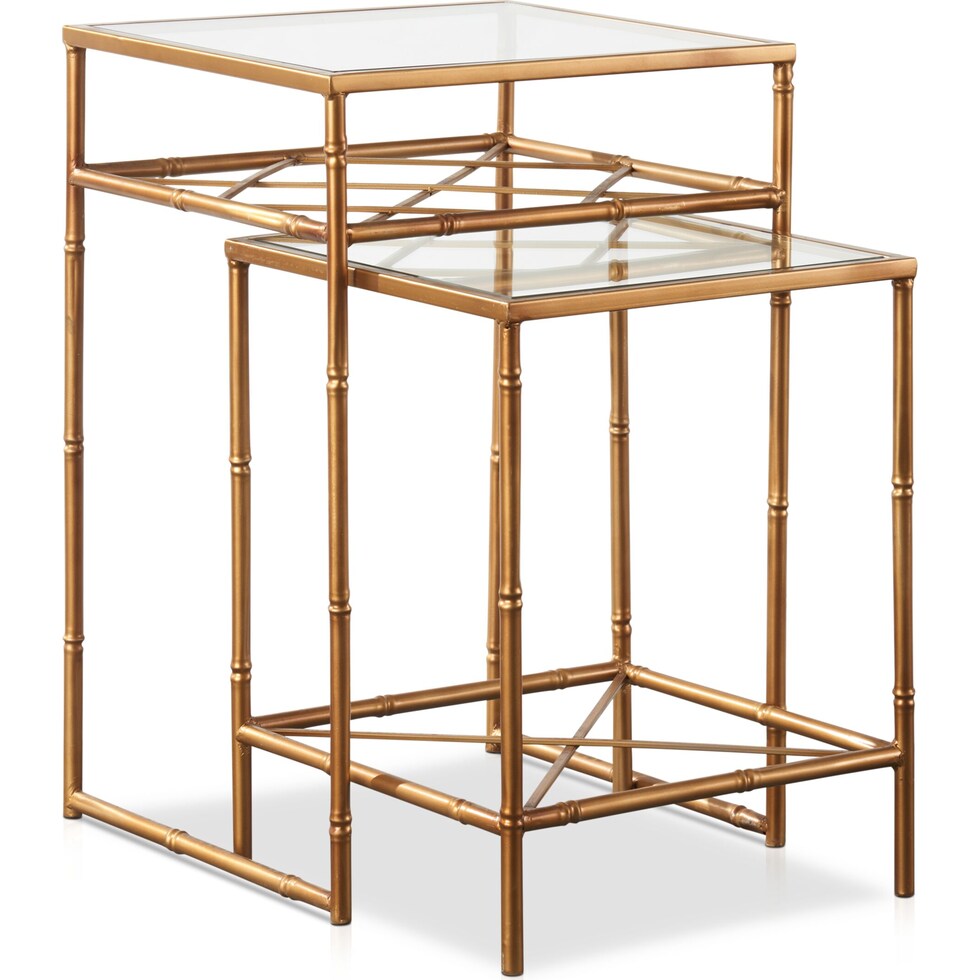 cori gold nesting tables   