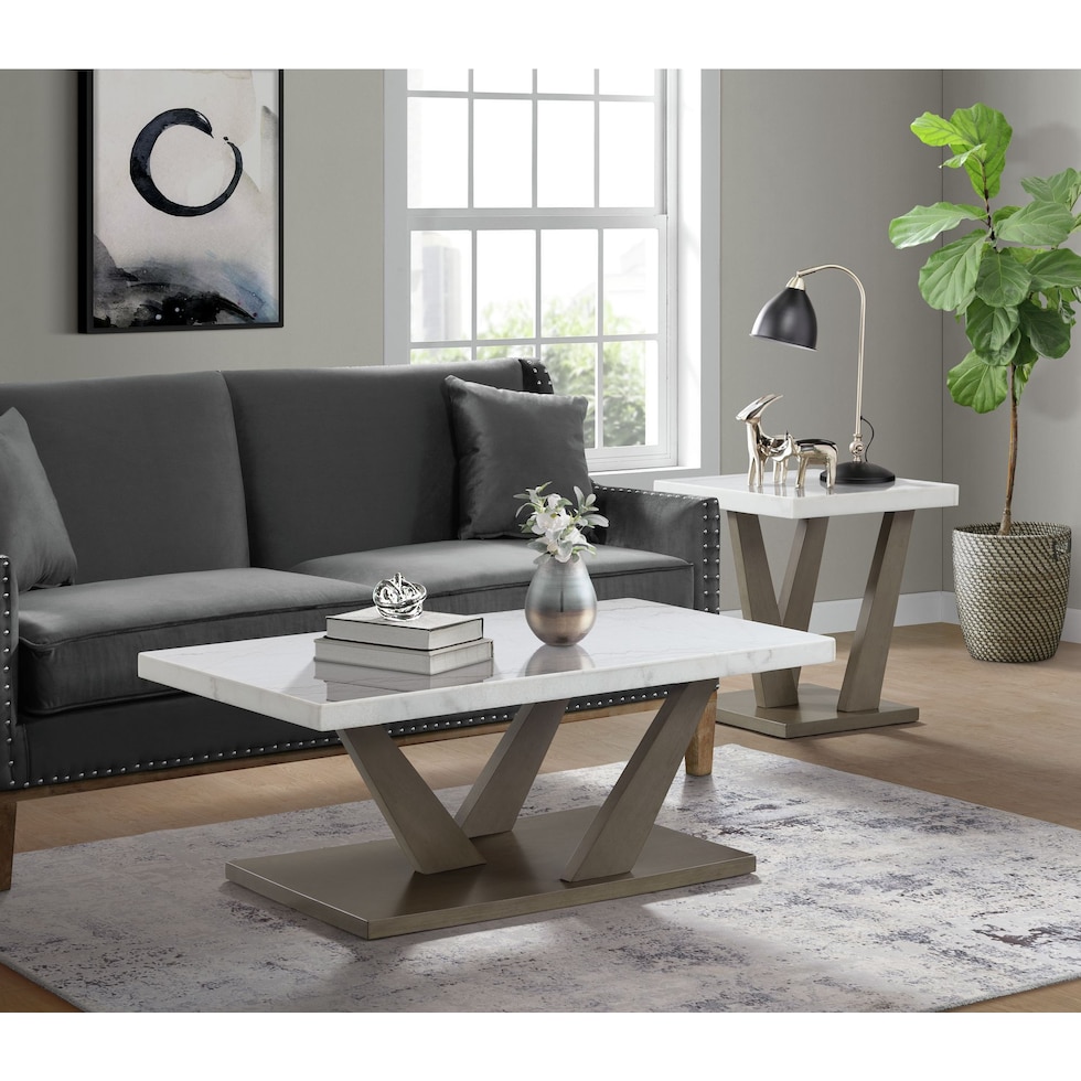 coriander gray coffee table   