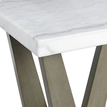 coriander gray end table   