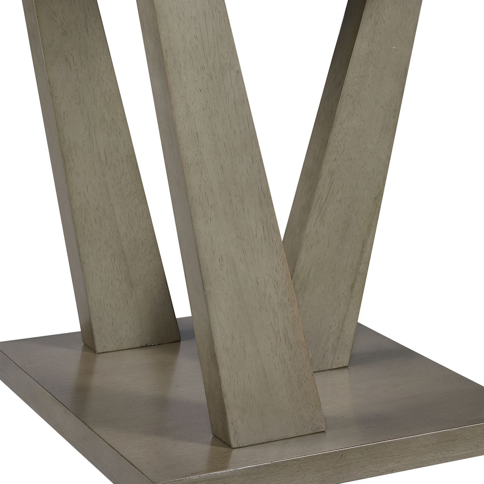 coriander gray end table   