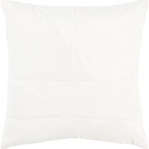 corin white accent pillow   