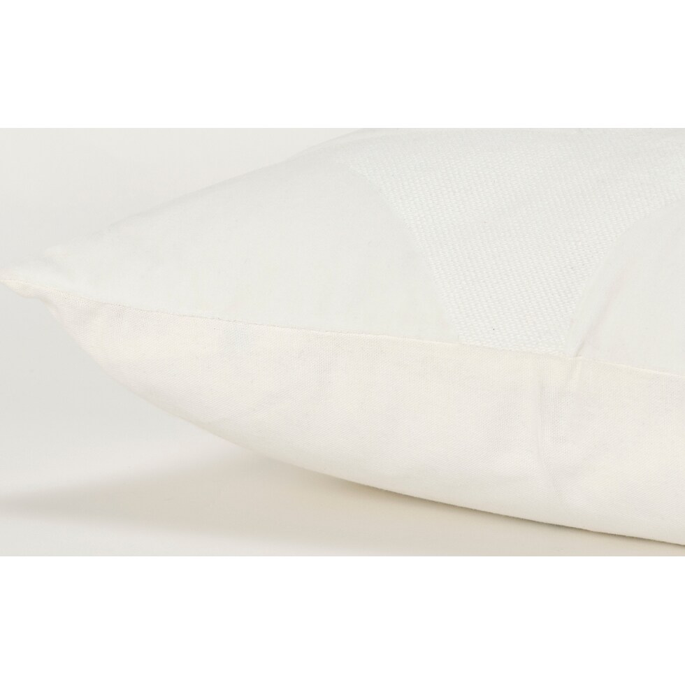corin white accent pillow   