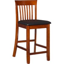 cormac dark brown counter height stool   