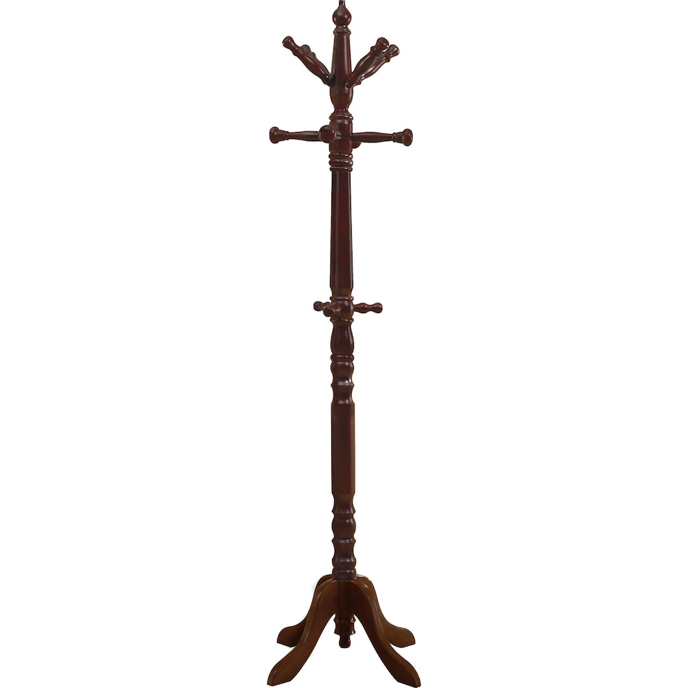 cornelius dark brown coat rack   