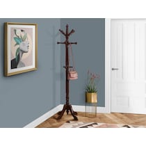 cornelius dark brown coat rack   