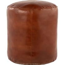 cornelius dark brown pouf   