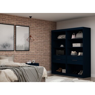 Cornell Set of 2 Open Closets - Blue