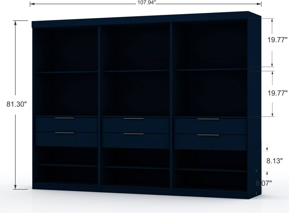 Cornell Set of 3 Wardrobe Closets Value City Furniture