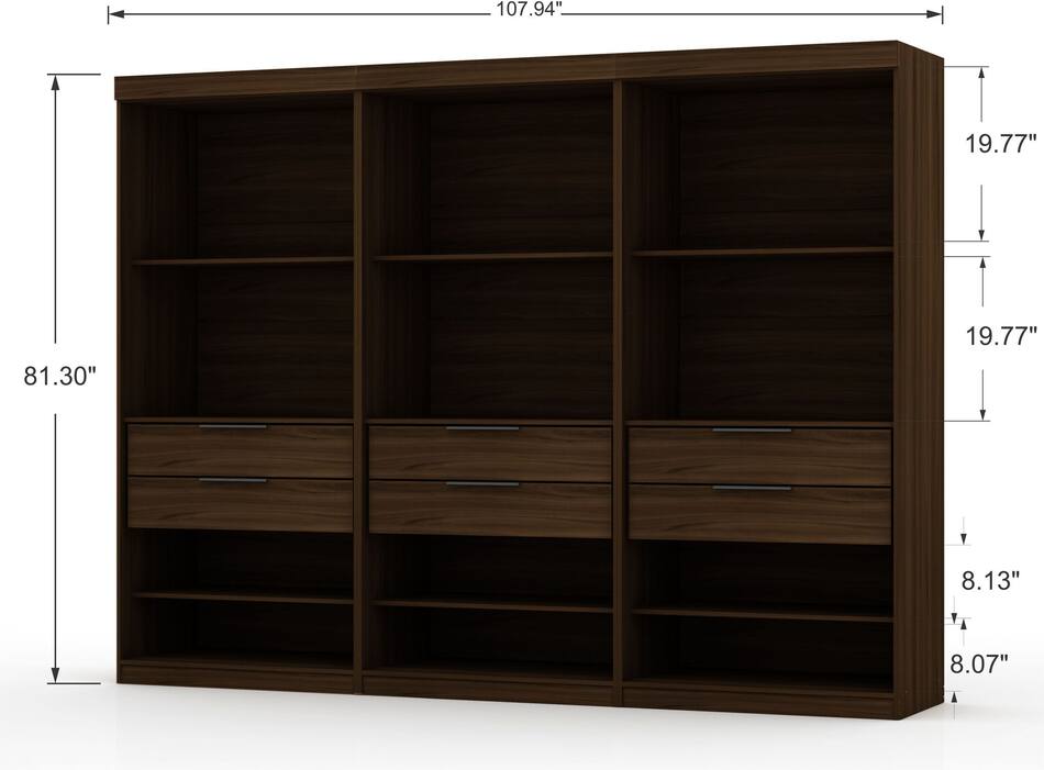 Cornell Set of 3 Open Closets Value City Furniture
