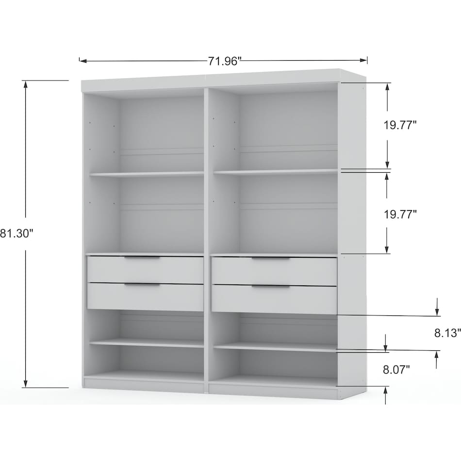 Cornell Set of 2 Open Closets Value City Furniture