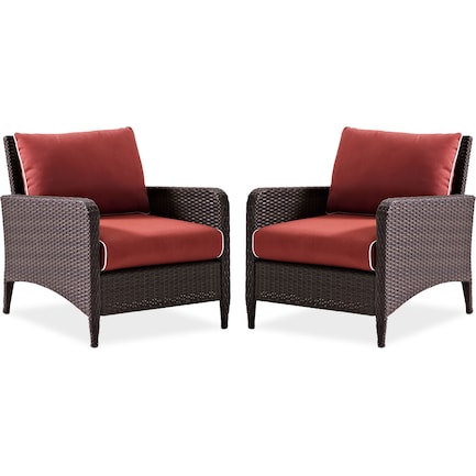 Corona Set of 2 Outdoor Chairs