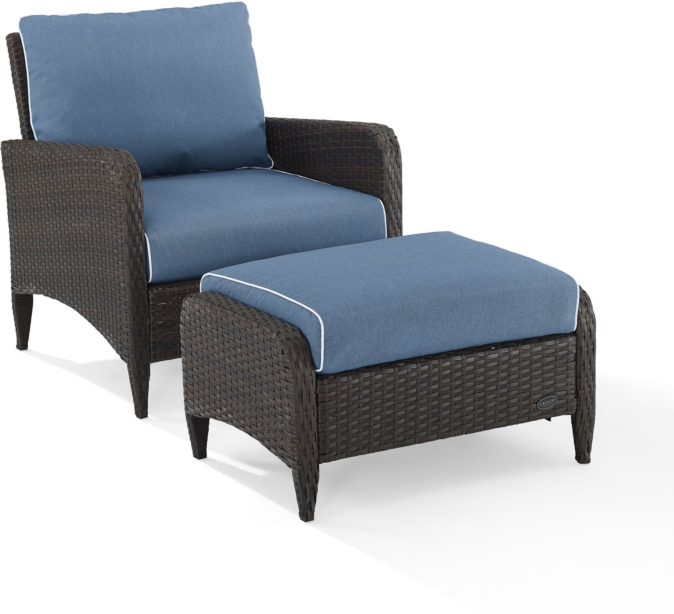 outdoor chair and ottoman set