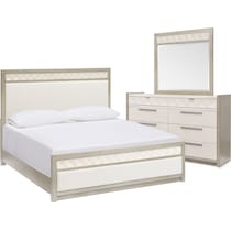 coronado bedroom ivory gray  pc queen bedroom   