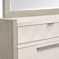 coronado bedroom ivory gray dresser and mirror   