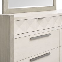 coronado bedroom ivory gray dresser and mirror   