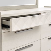 coronado bedroom ivory gray dresser and mirror   