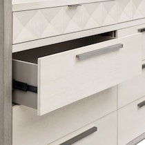 coronado bedroom ivory gray dresser and mirror   