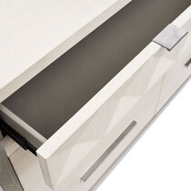 coronado bedroom ivory gray dresser and mirror   