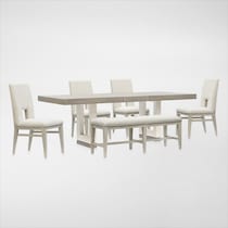 coronado dining ivory gray  pc dining room web   