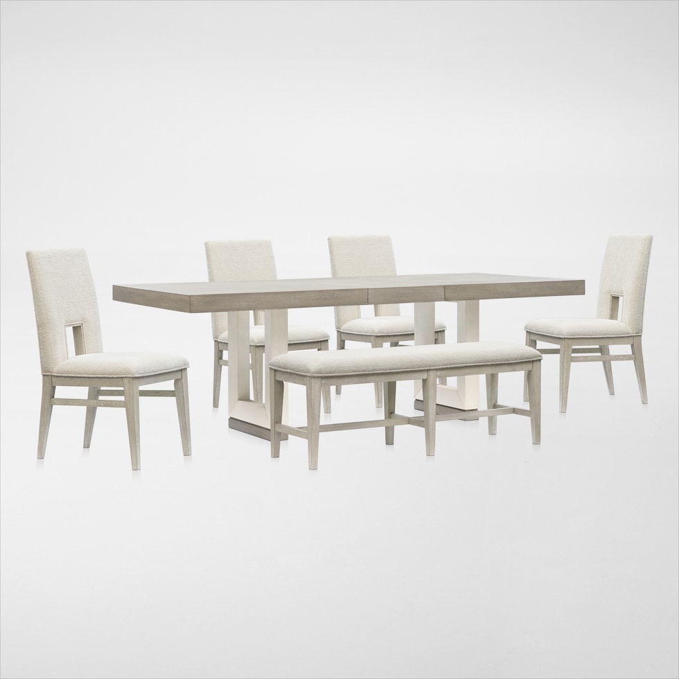 coronado dining ivory gray  pc dining room web   
