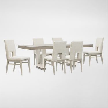 Coronado Extendable Dining Table and 6 Side Chairs
